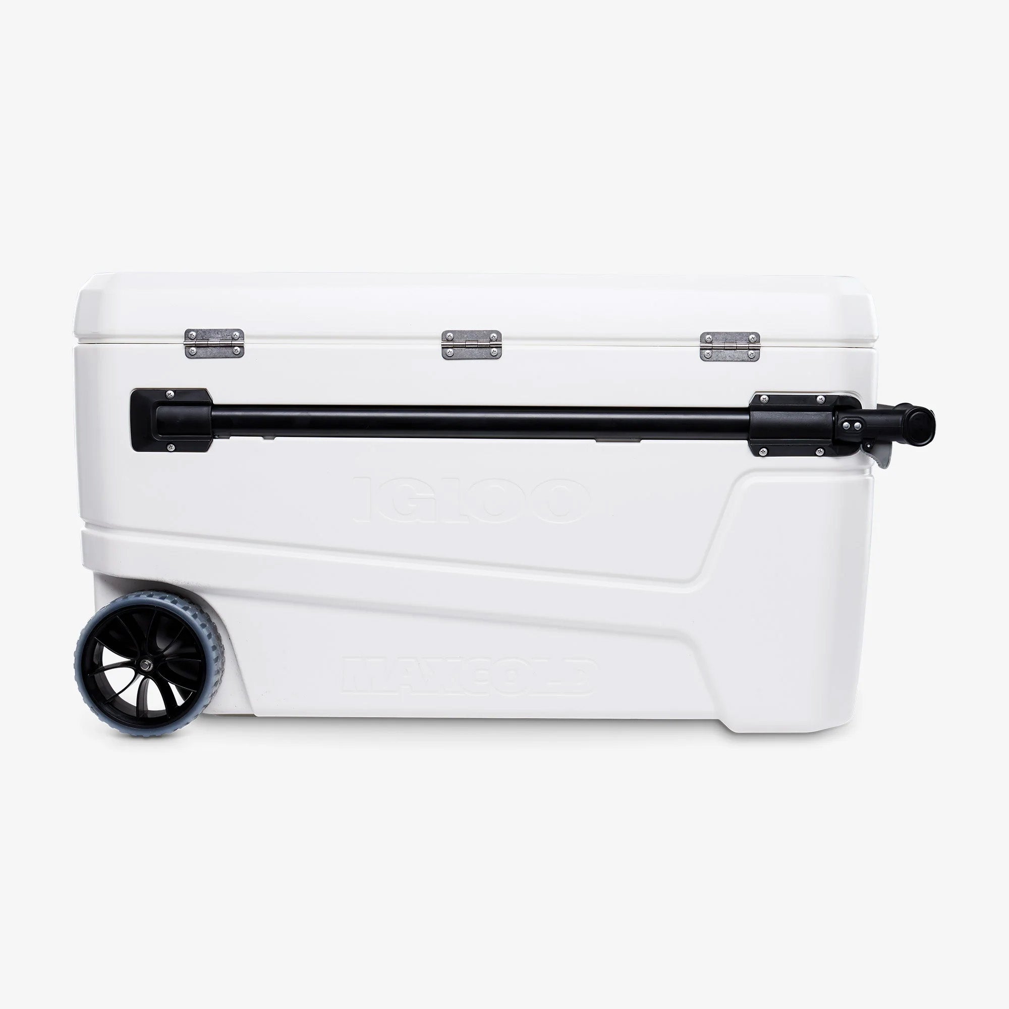 Nevera portátil con Ruedas 104 litros IGLOO GLIDE PRO 110 Blanca