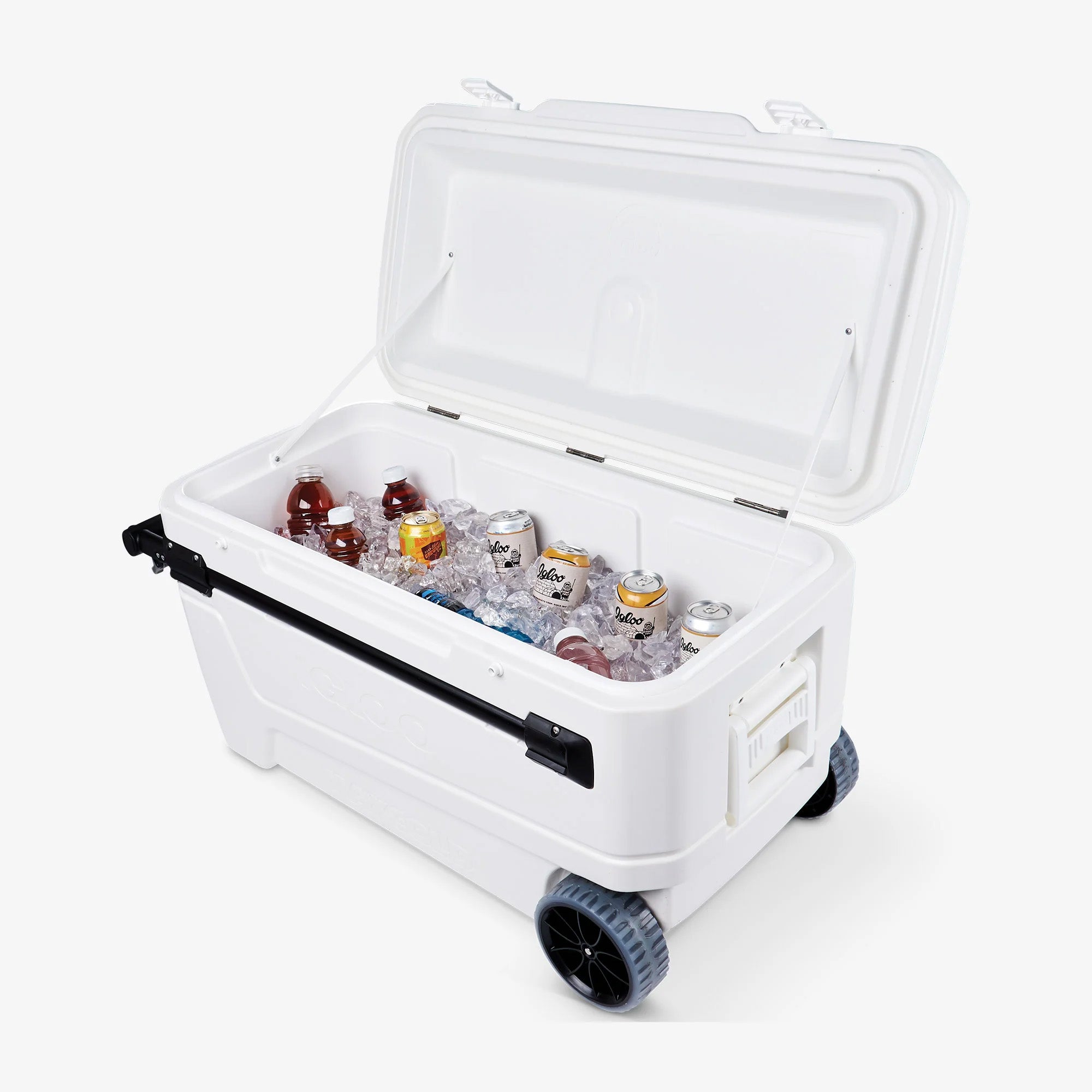 Nevera portátil con Ruedas 104 litros IGLOO GLIDE PRO 110 Blanca